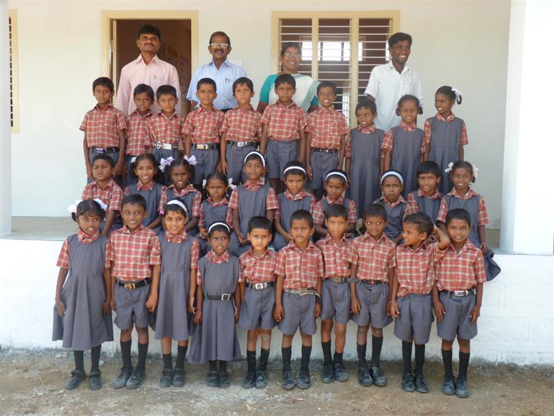 Pupils outside